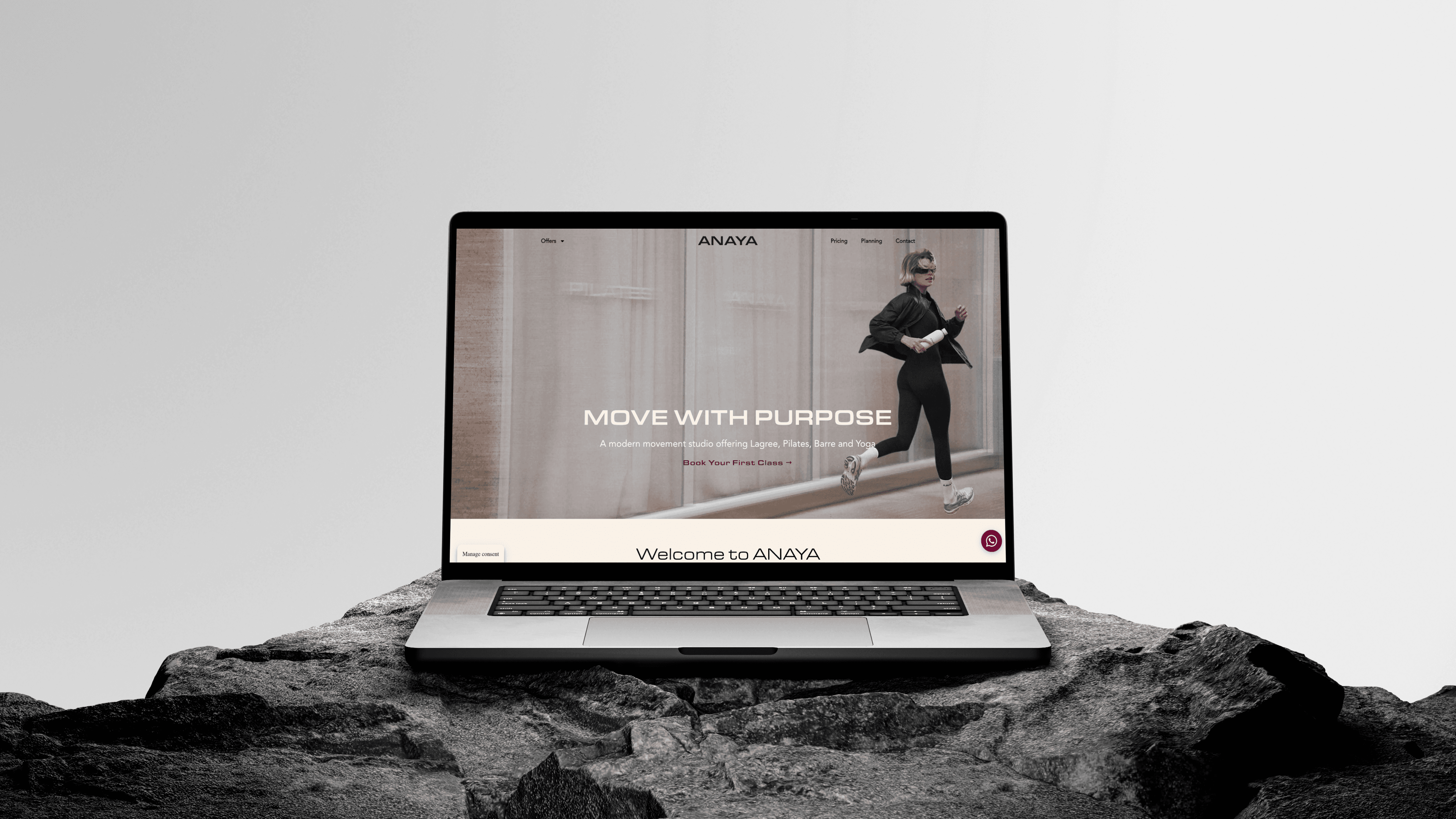 mockup Elevando el Bienestar en el Espacio Digital: ANAYA Studios