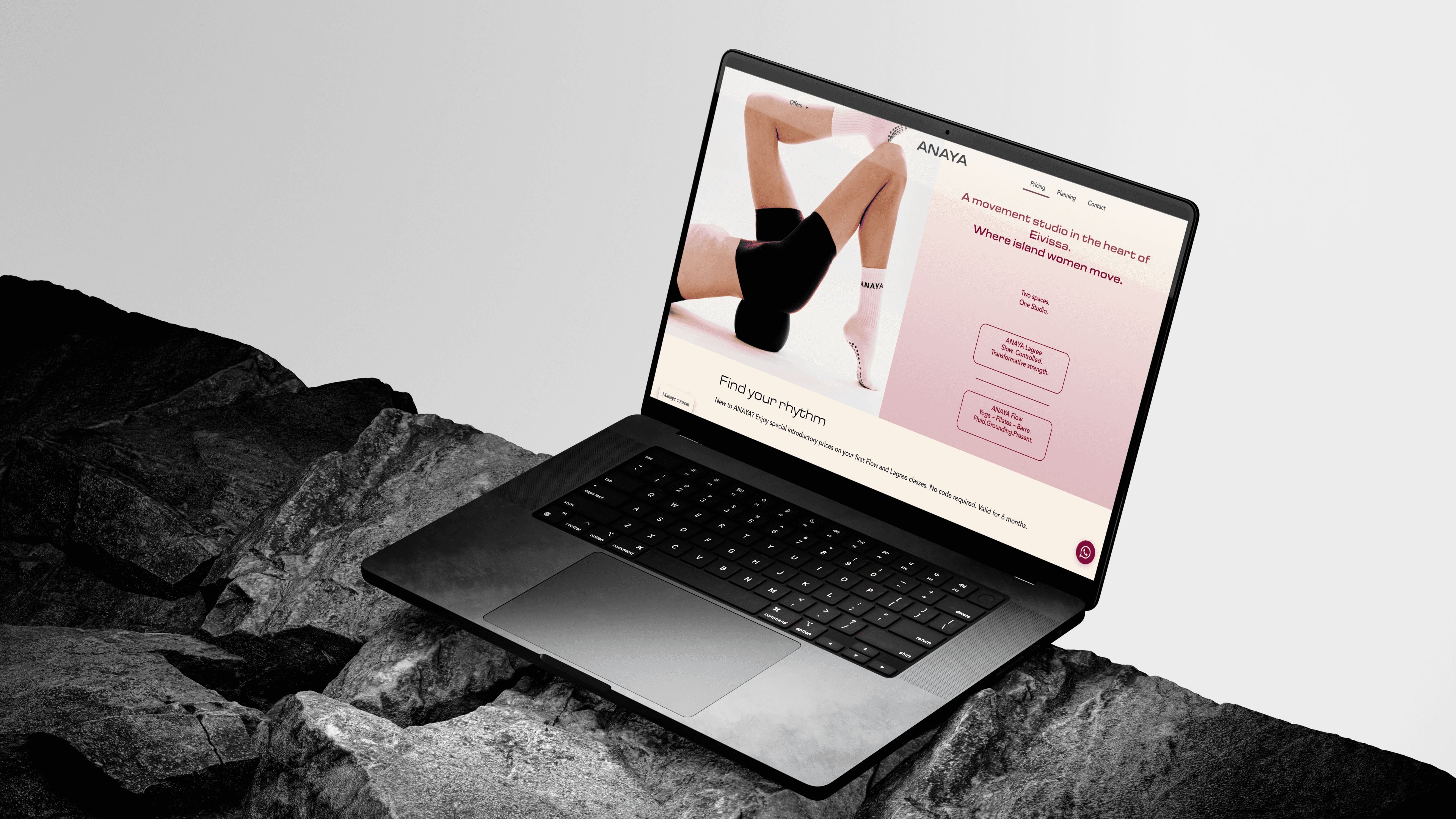 mockup Nuestro Enfoque: Integración con Mindbody y Solución de Compra Única