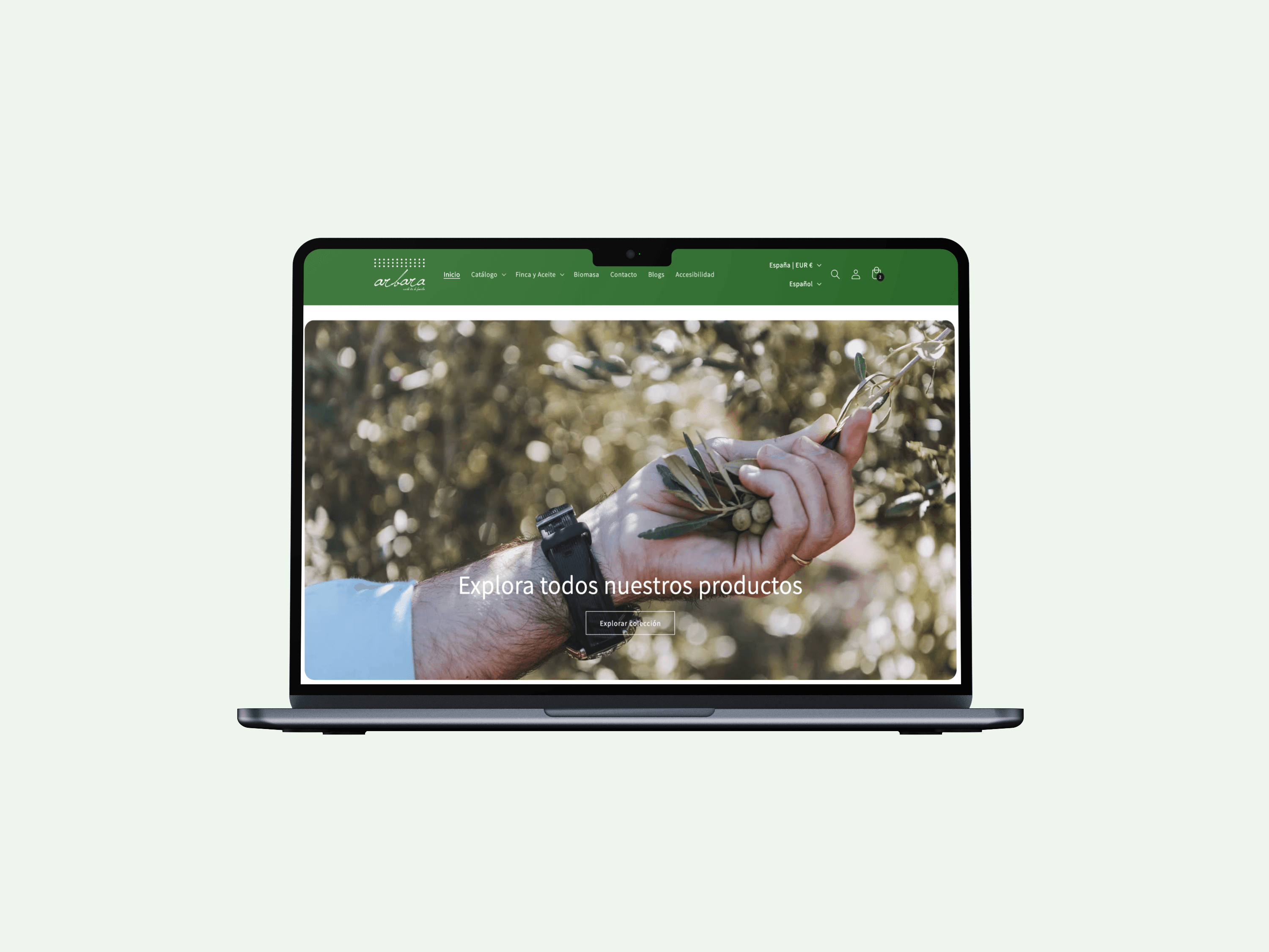 mockup Arbara: Lanzamiento e-commerce A–Z